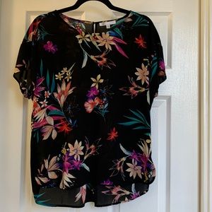 Semi Sheer Women’s Short Sleeve Blouse